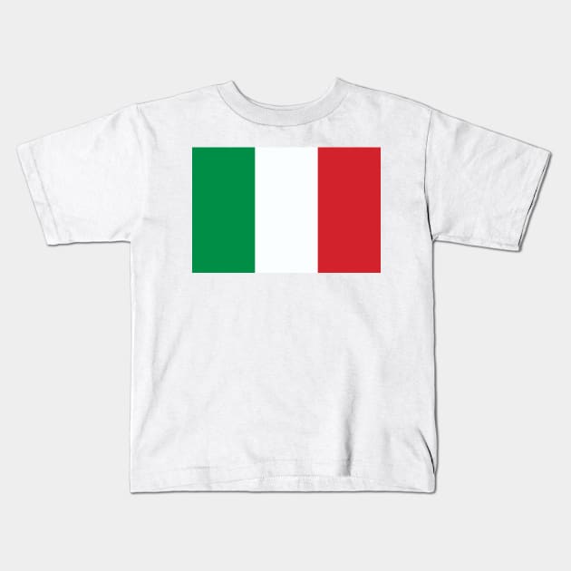 Italy Flag Kids T-Shirt by Bravuramedia